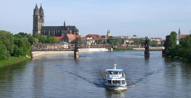 Magdeburg an der Elbe mit Dom