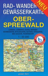 Rad- und Wanderkarte + Gewässerkarte Oberspreewald