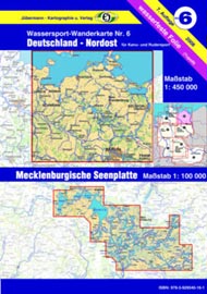 Wasserwanderkarte Deutschland-Nordost Mecklenburgische Seenplatte