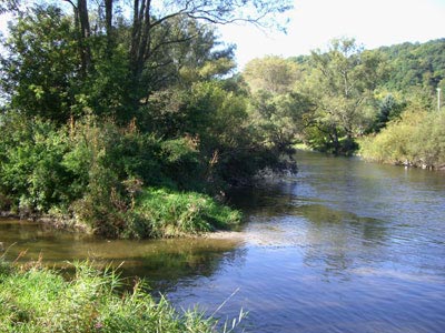 Orla-Saale-Mündung